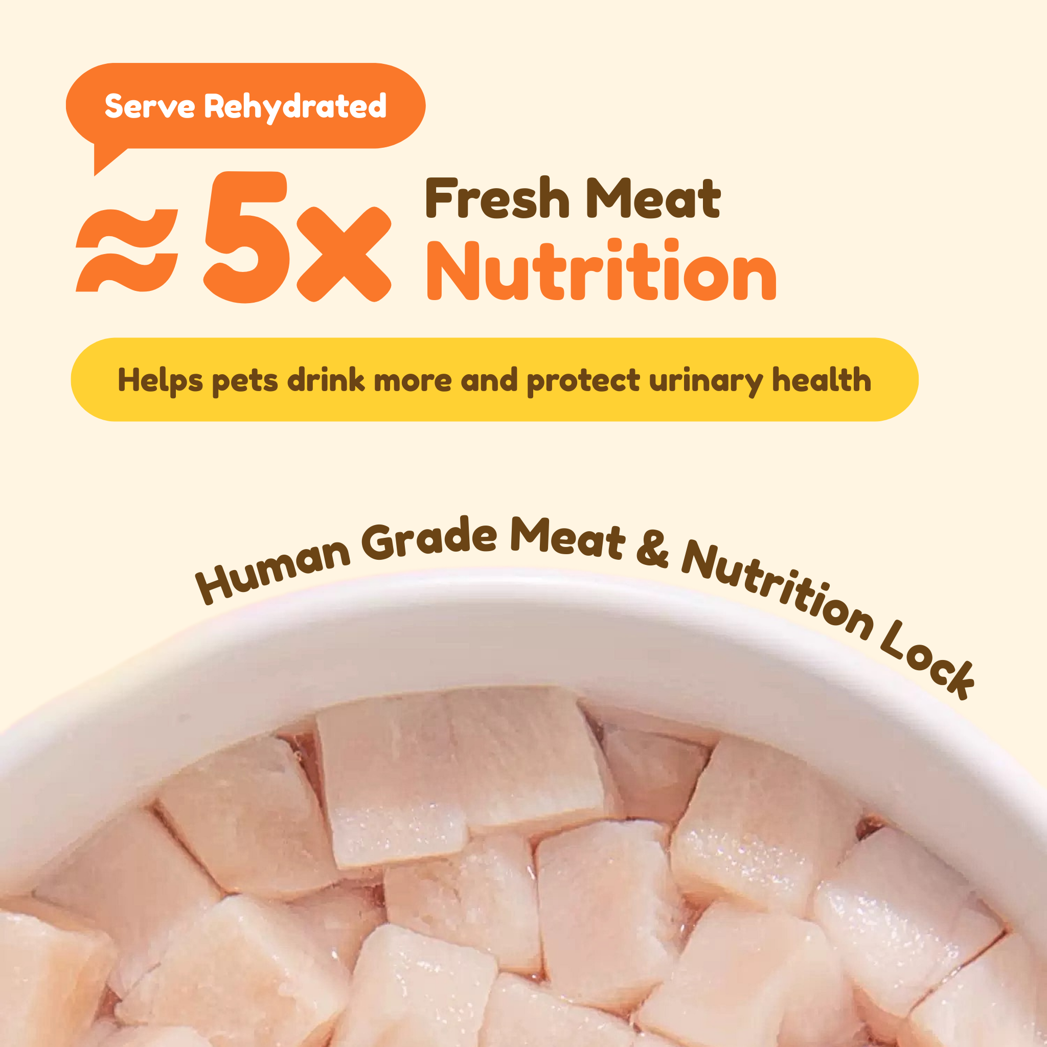 Freeze Dried 100% Chicken Breast